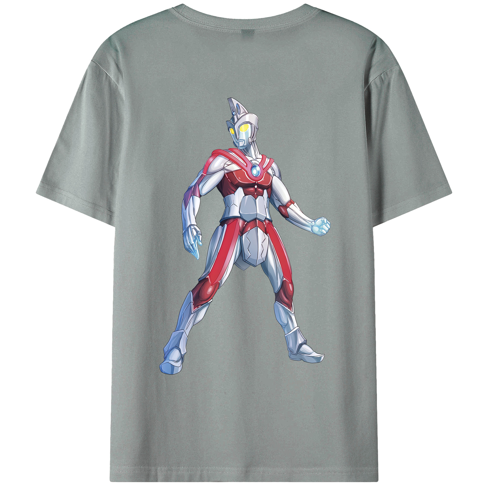 （画像用） ウルトラマン Ultraman 綿100％ メンズ半袖Tシャツ（バックプリント） 通気性